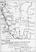 Wrzesień - październik 1920, brak miejsca.
Szkic nr 28 - schemat ofensywy polskich oddziałów na froncie południowym we wrześniu i październiku 1920. Pozycje oddziałów polskich i bolszewickich.
Fot. NN, Instytut Polski im. Gen. Sikorskiego w Londynie [Kolekcja M. Dąbrowskiego]