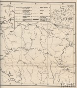 Luty 1939, Polska.
Mapa zmian granicy państwowej na pograniczu Polsko-Czesko-Słowackim, skala 1:300 000.
Fot. Bogdan Zaborski, Instytut Polski i Muzeum im. gen. Sikorskiego w Londynie [zbiory kartograficzne] - szuflada 7, nr 1312