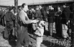 Październik 1944, Fallingbostel, Niemcy.
Żołnierze Armii Krajowej wzięci do niewoli po upadku Powstania Warszawskiego.
Opis do zbioru: Rejestracja odbyła się w Fallingbostel - stalag XI B. Tam zrobiono nam fotografie i dano numery. Te numery towarzyszyły nam już do końca poprzez obozy Bergen Belsen i Oberlangen. 
Fot. NN, Instytut Polski im. Gen. Sikorskiego w Londynie [Album negatywowy - Stalag XI B Fallingbostel]