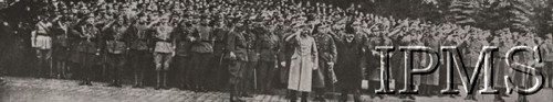 Wrzesień 1919, Poznań, Polska.
Naczelny Wódz Józef Piłsudski przyjmuje defiladę wojska w Poznaniu.
Fot. NN, Instytut Polski im. Gen. Sikorskiego w Londynie [szuflada nr 19, Walki o Niepodległość 1914-1920]