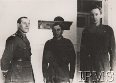 1942, ZSRR.
Od lewej: gen. Zygmunt Szyszko-Bochusz, rotmistrz Wiktor Zaniewski, rotmistrz Józef Czapski.
Fot. NN, Instytut Polski im. Gen. Sikorskiego w Londynie [szuflada nr 60 – Rosja. Wojsko Polskie. Wysiedleńcy]