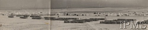 1942-1943, brak miejsca.
Panorama obozu Armii Polskiej na Wschodzie.
Fot. NN, Instytut Polski im. Gen. Sikorskiego w Londynie [teczka nr 44d]