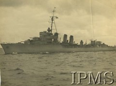 08.12.1941, brak miejsca.
Kontrtorpedowiec ORP 