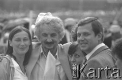 14.06.1987, Warszawa, Polska.
Trzecia pielgrzymka papieża Jana Pawła II do Polski. Uczestnicy mszy papieskiej.
Fot. Krzysztof Burnatowicz, zbiory Ośrodka KARTA