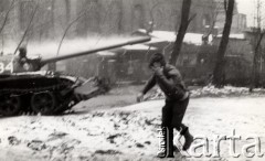 16.12.1981, Katowice, Polska.
Stan wojenny - pacyfikacja strajku w kopalni 