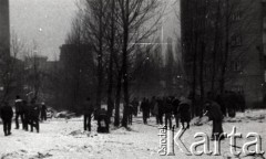 16.12.1981, Katowice, Polska.
Stan wojenny - pacyfikacja strajku w kopalni 