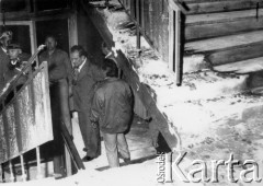 25.06.1976, Radom. 
Wydarzenia radomskie - czerwiec 1976. Budynek KW PZPR - klatka schodowa po pożarze.
Fot. NN, zbiory Ośrodka KARTA [sygn. OK 010608]

