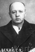 1936-1938, ZSRR.
 Kazimierz Bielawski-Bogusławski, działacz KPP, rozstrzelany w czasie Wielkiej Czystki, portret więzienny.
 Fot. zbiory Ośrodka KARTA.
   
