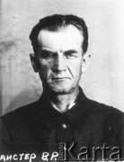1936-1938, ZSRR.
W.R. Formajster, rozstrzelany w czasie Wielkiej Czystki, portret więzienny.
Fot. zbiory Ośrodka KARTA.
 
