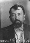 1938, ZSRR.
 Stanisław Pestkowski, rozstrzelany w czasie Wielkiej Czystki, portret więzienny.
 Fot. zbiory Ośrodka KARTA.
   
