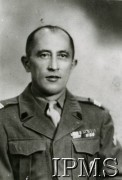 1944-1946, brak miejsca.
Jan Siejka - portret w mundurze Armii Andersa.
Fot. NN, zbiory Ośrodka KARTA, udostępnił Konstanty Siejka
