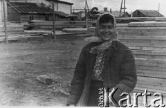 Lata 60-te, Irkucka obł., ZSRR.
Łarisa Bogoraz, działaczka ruchu dysydenckiego, podczas pobytu na zesłaniu. Zdjęcie zamieszczone w książce 