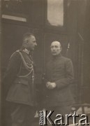 1920, brak miejsca.
Ppłk Bolesław Wieniawa-Długoszowski i Borys Sawinkow (organizator struktur Rosyjskiej Armii Ludowej, która walczyła pod polskim dowództwem przeciwko Armii Czerwonej).
Fot. NN, zbiory Instytutu Józefa Piłsudskiego w Londynie