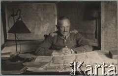 1919, brak miejsca.
Gen. Stanisław Szeptycki - dowódca Frontu Litewsko-Białoruskiego.
Fot. D. Muller, zbiory Instytutu Józefa Piłsudskiego w Londynie.