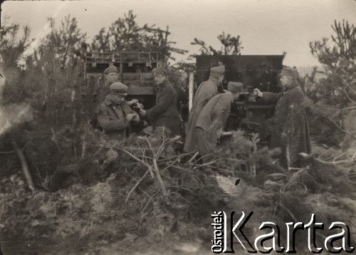 1915, brak miejsca.
Stanowisko artylerii Legionów.
Fot. NN, zbiory Instytutu Józefa Piłsudskiego w Londynie
