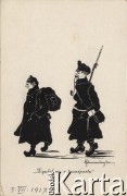 5.07.1917, Polska.
Rysunek satyryczny z okresu I wojny światowej z podpisem: 
