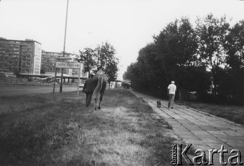 Lata 80., Warszawa, Polska.
Trasa Łazienkowska.
Fot. Kacper M. Krajewski, zbiory Ośrodka KARTA