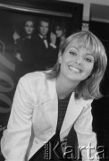 12.12.1995, Warszawa, Polska.
Izabella Scorupco, aktorka.
Fot. Kacper M. Krajewski, zbiory Ośrodka KARTA