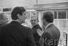 18.10.1995, Warszawa, Polska.
Uroczystość poświęcenia wyremontowanego urzędu Poczty Głównej przy ulicy Świętokrzyskiej, na zdjęciu Prymas Polski kardynał Józef Glemp.
Fot. Kacper M. Krajewski, zbiory Ośrodka KARTA

