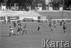 1995, Warszawa, Polska.
Piłkarski mecz ligowy na stadionie Polonii.
Fot. Kacper M. Krajewski, zbiory Ośrodka KARTA