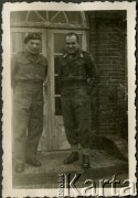 Październik 1945, Westerland/Sylt, Niemcy.
Polscy oficerowie 174 Baterii 58 Pułku Artylerii Przeciwlotniczej wchodzącej w skład 11 Dywizji Pancernej Wielkiej Brytanii, dowodzonej przez generała Georg'a Roberts'a. 
Fot. NN, zbiory Ośrodka KARTA, album Zofii i Czesława Michalskich, przekazał Adam Pyrek