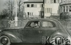 Lipiec 1946, Reinbek/k.Hamburga, Niemcy.
Polski oficer łącznikowy 174 Baterii 58 Pułku Artylerii Przeciwlotniczej wchodzącej w skład 11 Dywizji Pancernej Wielkiej Brytanii.
Fot. NN, zbiory Ośrodka KARTA, album Zofii i Czesława Michalskich, przekazał Adam Pyrek
