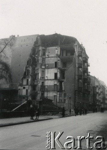 19.11.1939, Warszawa.
Ul. Twarda od ul. Pańskiej (?) 
Fot. F. Krabicka, zbiory Ośrodka KARTA, udostępniła Agata Bujnowska