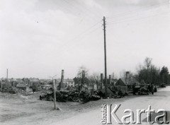 19.04.1940, Ryki.
Zabudowania zniszczone działaniami wojennymi. 
Fot. F. Krabicka, zbiory Ośrodka KARTA, udostępniła Agata Bujnowska