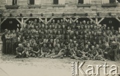 9.07.1936, Rozewie, Polska.
Obóz letni przysposobienia wojskowego DOK VII. 2 kompania obozowa - I turnus 24.06-11.07.1936.
Fot. NN, zbiory Ośrodka KARTA, przekazała Wiesława Grochola