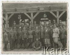 Lipiec 1937, Rozewie, Polska.
Oficerowie obozu letniego przysposobienia wojskowego DOK VII.
Fot. NN, zbiory Ośrodka KARTA, przekazała Wiesława Grochola
