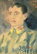 Portret Władysława Grocholi namalowany przez kolegę z wojska.
Fot. NN, zbiory Ośrodka KARTA, przekazała Wiesława Grochola