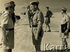 1941, El Amiriya koło Aleksandrii, Egipt.
Żołnierze Samodzielnej Brygady Strzelców Karpackich na terenie bazy wojskowej.
Fot. NN, zbiory Ośrodka KARTA, przekazała Wiesława Grochola