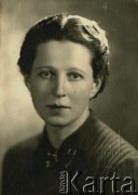 1941-1943, brak miejsca.
Józefa Grochola.
Fot. NN, zbiory Ośrodka KARTA, album przekazała Wiesława Grochola