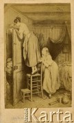 Druga poł. XIX wieku, Paryż, III Rzesza Francuska.
Fotografia z reprodukcją obrazu.
Fot. J. Vallette, kolekcja Witolda Staszkiewicza, zbiory Ośrodka KARTA