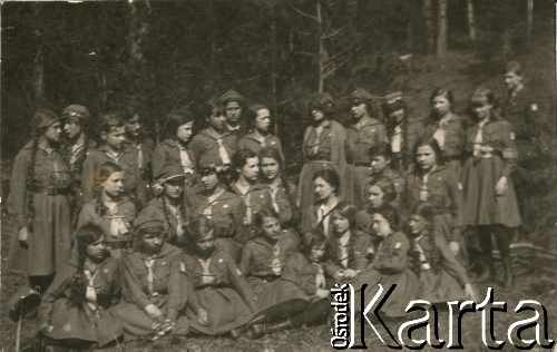 1922, Wileńszczyzna, Polska.
Grupa harcerek.
Fot. NN, zbiory Ośrodka KARTA, przekazał Emil Mieszkowski
