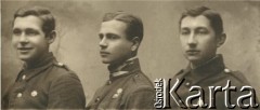 Kwiecień 1921, Polska.
Portret młodych mężczyzn w mundurach, 1. z prawej Bogdan Oleksy.
Fot. NN, zbiory Ośrodka KARTA, przekazał Emil Mieszkowski
