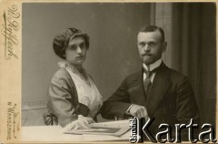 Ok. 1900, Warszawa, Polska pod zaborem rosyjskim. 
Stanisław Pronaszko i jego pierwsza żona Maria.
Fot. Władysław Ryffert, zbiory Ośrodka KARTA, przekazał Emil Mieszkowski