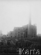 1927-1929, Płock, Polska.
Budowa Elektrowni Miejskiej w Radziwiu.
Fot. NN, zbiory Ośrodka KARTA