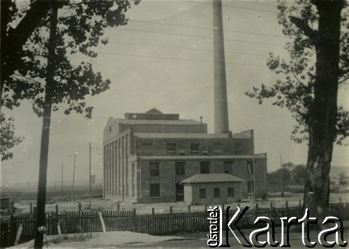 Ok. 1929, Płock, Polska.
Budynek Elektrowni Miejskiej w Radziwiu.
Fot. NN, zbiory Ośrodka KARTA