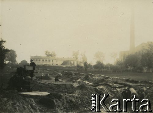1927-1929, Płock, Polska.
Budowa Elektrowni Miejskiej w Radziwiu.
Fot. NN, zbiory Ośrodka KARTA