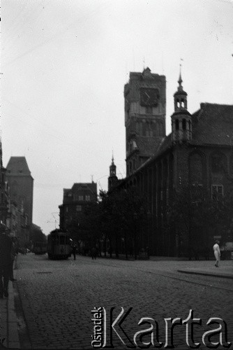 1936, Toruń, Polska.
Ratusz Staromiejski.
Fot. NN, kolekcja Witolda Lis-Olszewskiego, zbiory Ośrodka KARTA