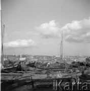 1936, Stambuł, Turcja.
Łodzie w porcie.
Fot. NN, kolekcja Witolda Lis-Olszewskiego, zbiory Ośrodka KARTA