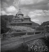 Lata 30., Rafajłowa, Gorgany, Polska (obecnie Ukraina).
Cerkiew.
Fot. NN, kolekcja Witolda Lis-Olszewskiego, zbiory Ośrodka KARTA