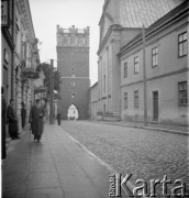 Lata 30., Sandomierz, Polska.
Brama Opatowska.
Fot. NN, kolekcja Witolda Lis-Olszewskiego, zbiory Ośrodka KARTA