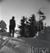 Lata 30., Polska.
Wycieczka narciarska w górach.
Fot. NN, kolekcja Witolda Lis-Olszewskiego, zbiory Ośrodka KARTA