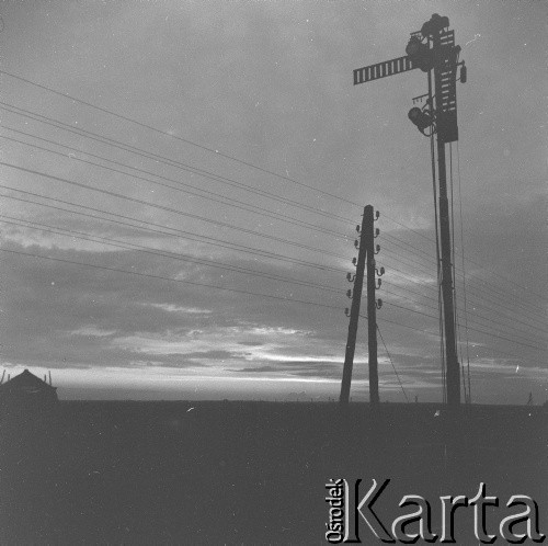 1928-1936, Polska.
Tory kolejowe.
Fot. NN, kolekcja Witolda Lis-Olszewskiego, zbiory Ośrodka KARTA