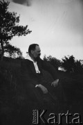 24.05.1931, Bieszczady Wschodnie, Polska (obecnie Ukraina).
Wycieczka na Ciuchowy Dział, n/z Witold Lis-Olszewski (ojciec Witolda).
Fot. NN, kolekcja Witolda Lis-Olszewskiego, zbiory Ośrodka KARTA