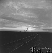 1928-1936, Polska.
Tory kolejowe.
Fot. NN, kolekcja Witolda Lis-Olszewskiego, zbiory Ośrodka KARTA
