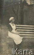 1919, Polska.
13 Szpital Polowy 2 Dywizji Piechoty Legionów. Sanitariuszka Eugenia Brończyk.
Fot. NN, zbiory Ośrodka KARTA, przekazała Teresa Wojciechowska
