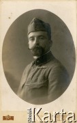 Ok. 1914-1915, brak miejsca.
Stanisław Brończyk (ur. 1890) w mundurze; brat Kazimierza Brończyka.
Fot. Franjo Grabietz, zbiory Ośrodka KARTA, przekazała Teresa Wojciechowska.
